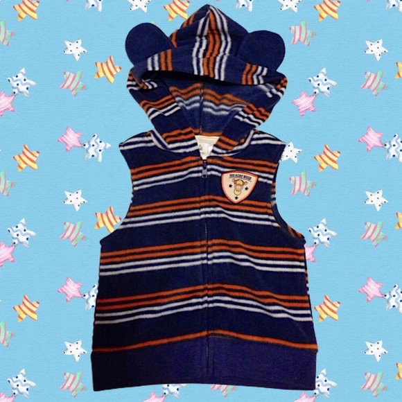 Disney Other - Disney Tigger Ear Hooded Fleece Vest